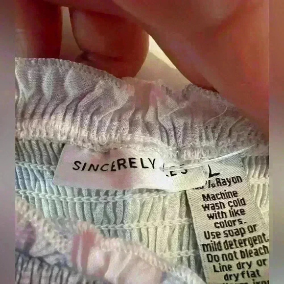 Sincerely Jules Blue and White Sleeveless Mini Dress- Size Large- NWT - Picture 4 of 6